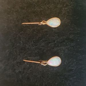 14k gold and opal earrings